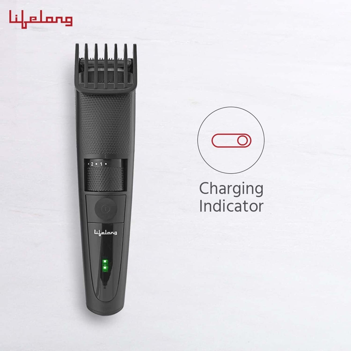 Lifelong Llpcm07 Beard Trimmer For Men With Quick Charge And Charge Indicator (Black)