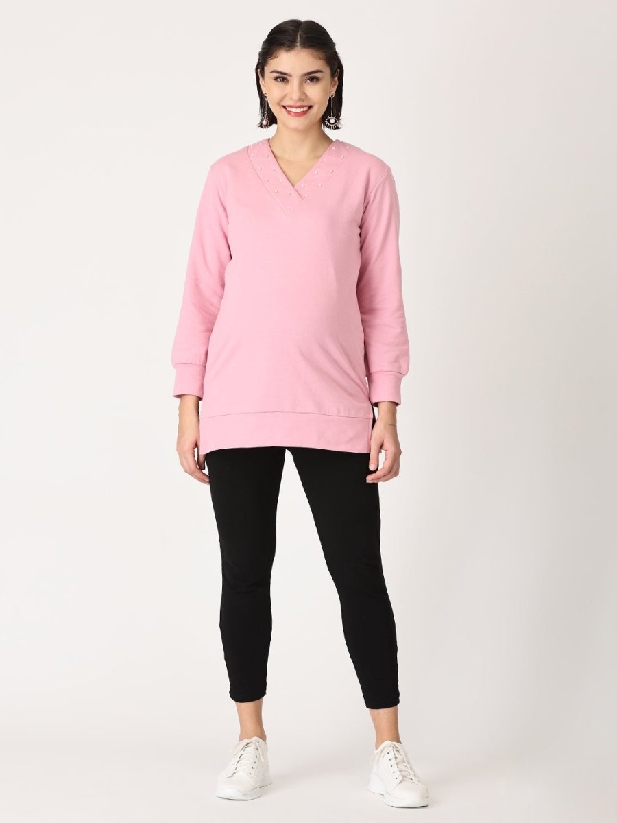 Lilac Pink Sachet Mumma Sweatshirt - MNSWT-LCSC-S