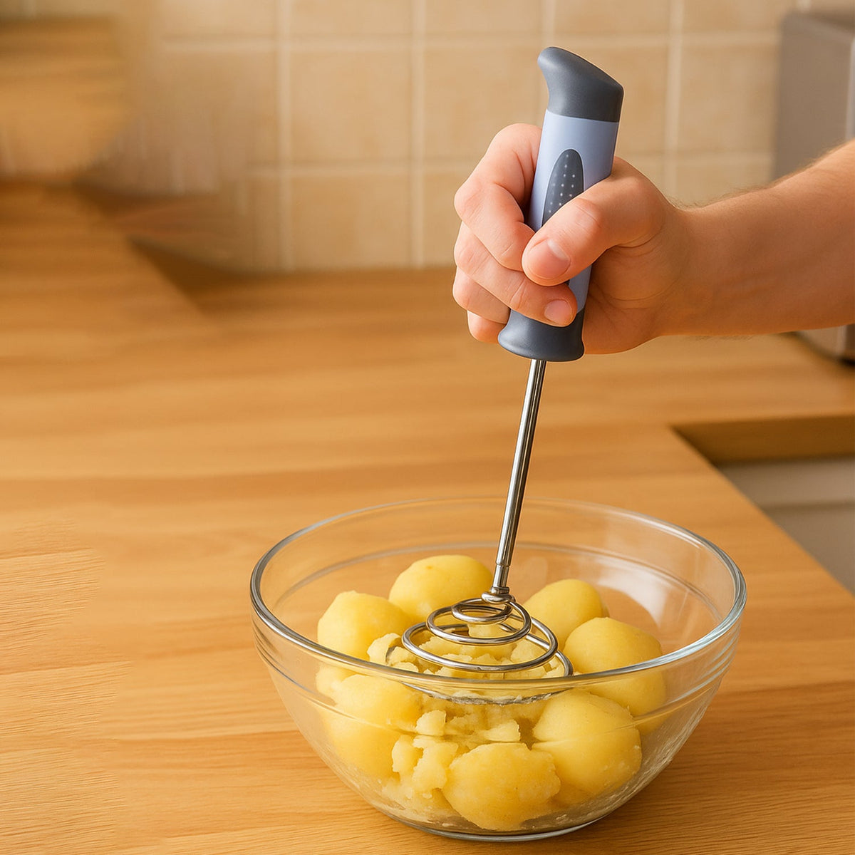 Supermom Spring Omasher Heavy Duty Stainless Steel Vegetable  Potato Masher HP DD