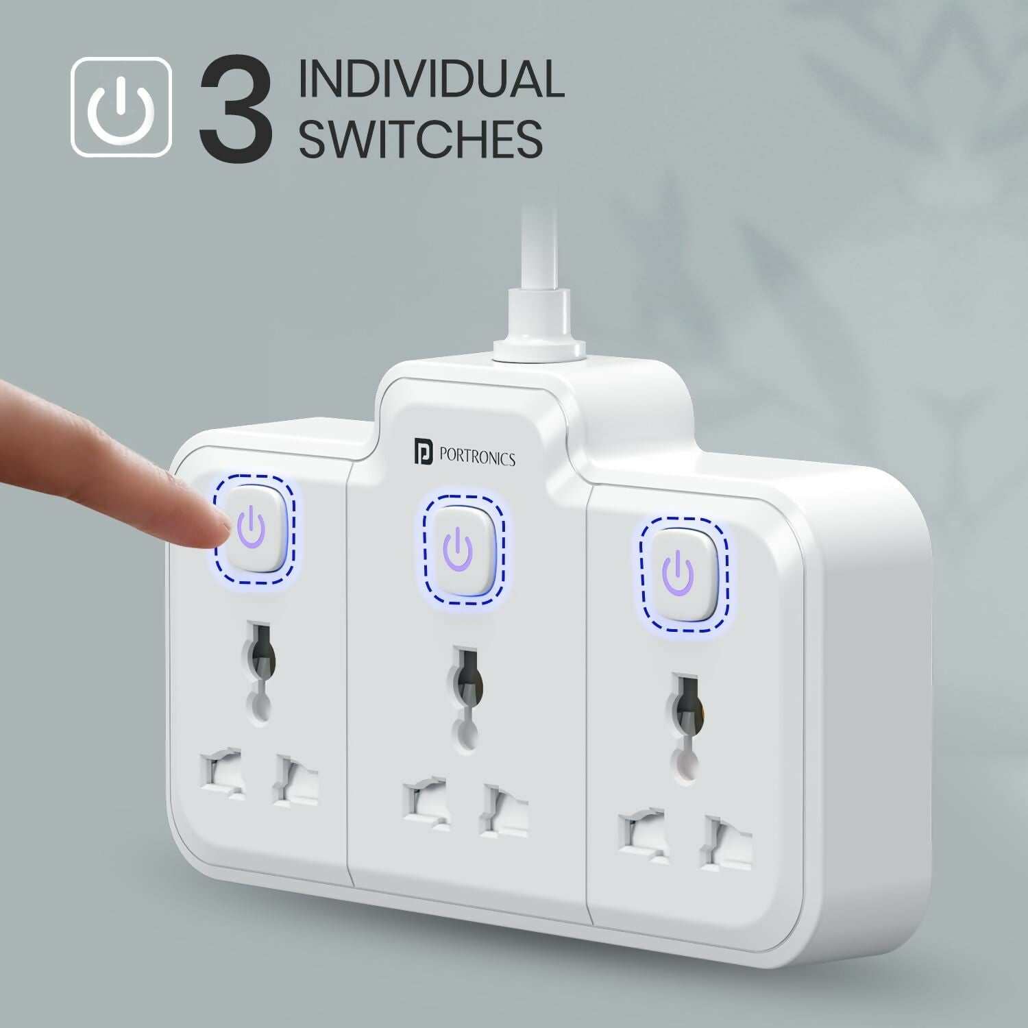 Portronics 2500W Power Plate Nano 3-in-1 Power Extender Halfpe Deals