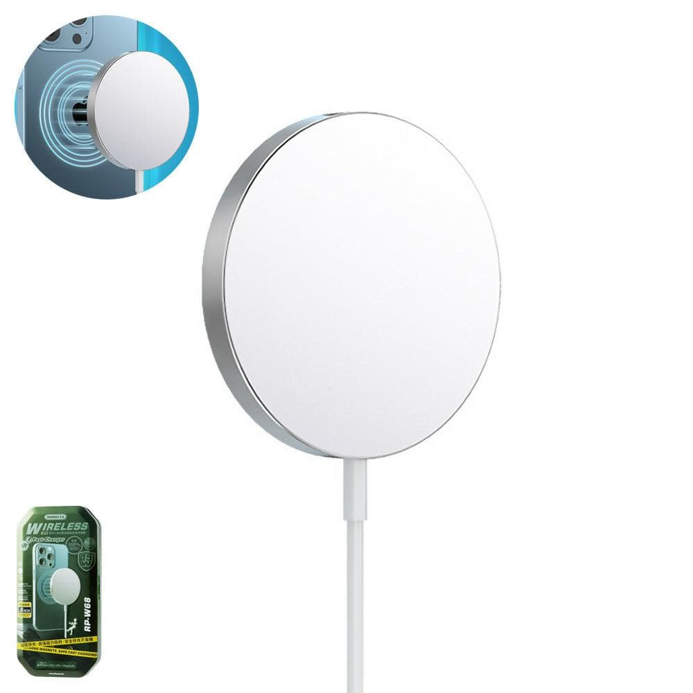 RP-W68 Wireless Charger-White - HalfPe