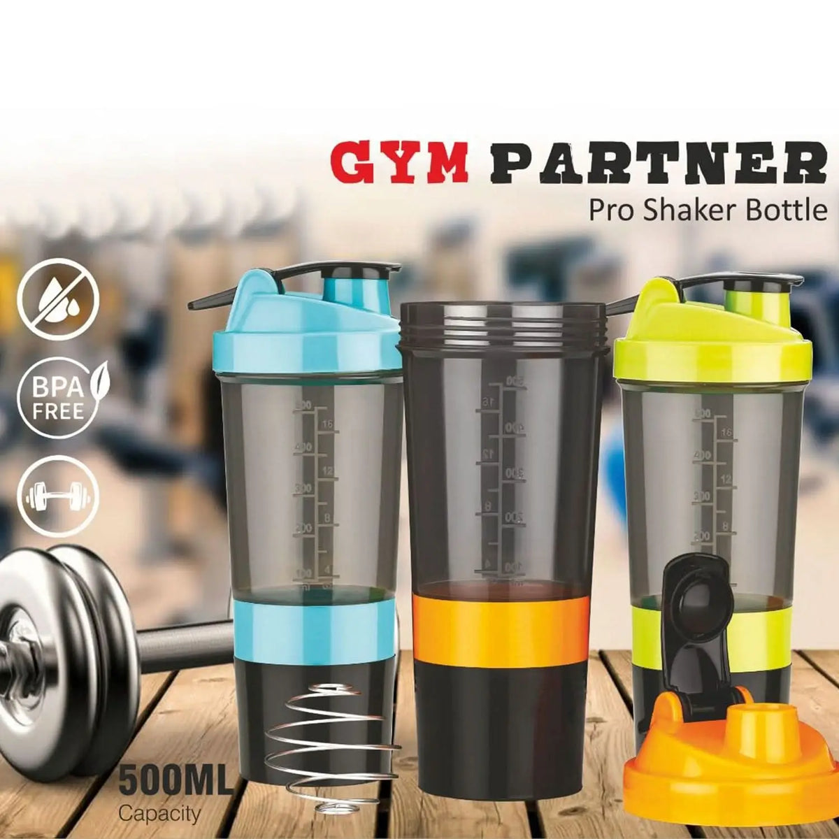 Gym Shaker Bottle  Shakers For Protein Shake HP DD