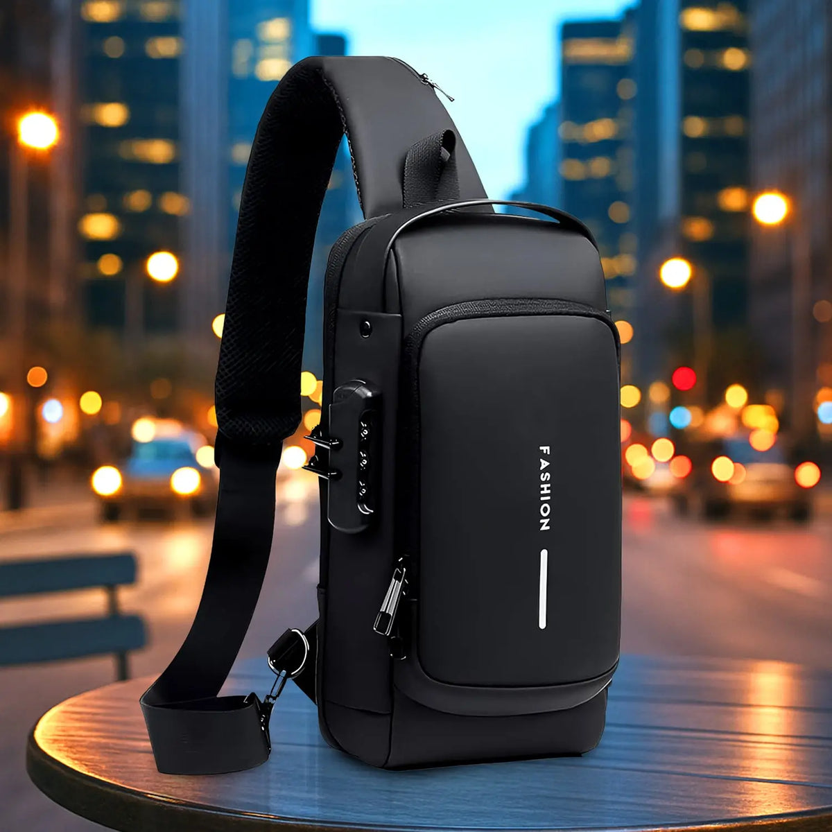 Trendy Anti-theft Crossbody Sling Bag With Usb Charging Port (1 Pc) HP DD
