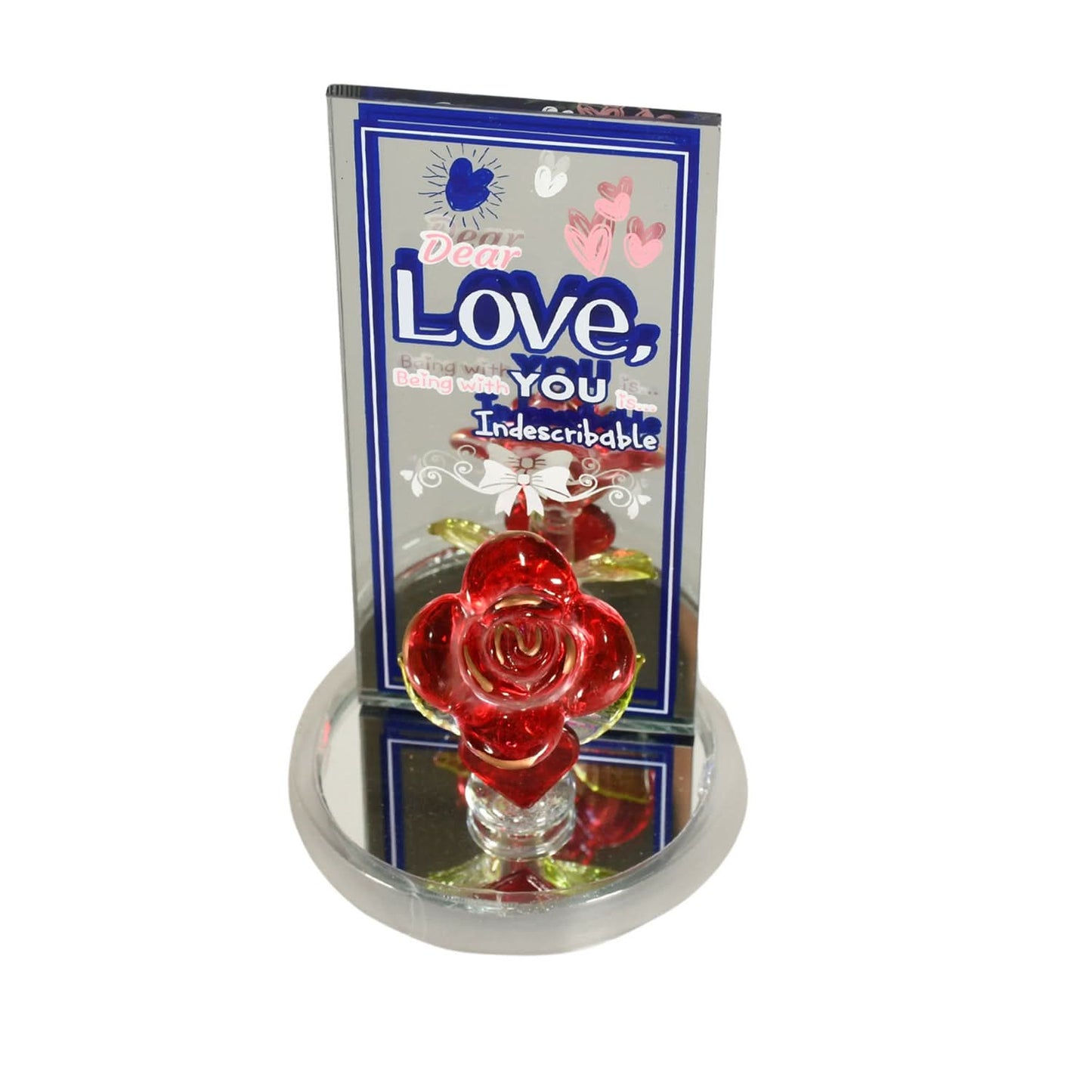 Lovely Rose Gift Showpiece – Romantic Love Decor for Valentine’s Day, Anniversary, Wedding, or Birthday (1 Pc)