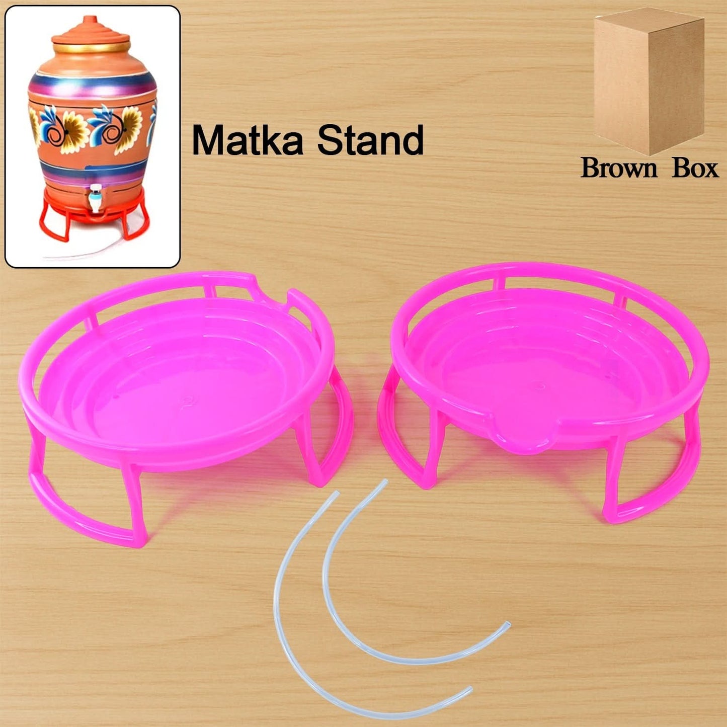 Plastic Water Pot Stand Set – 2-Piece Durable Water Pot Holders