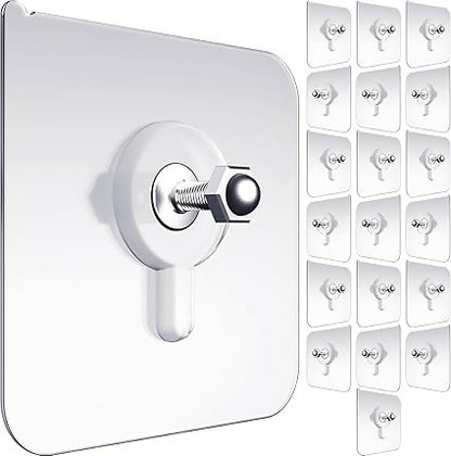 No-Drill Self-Adhesive Wall Hooks Strong Waterproof Screw Hooks for Hanging – Perfect for Home, Kitchen & Bathroom Organization