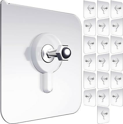 No-Drill Self-Adhesive Wall Hooks Strong Waterproof Screw Hooks for Hanging – Perfect for Home, Kitchen & Bathroom Organization