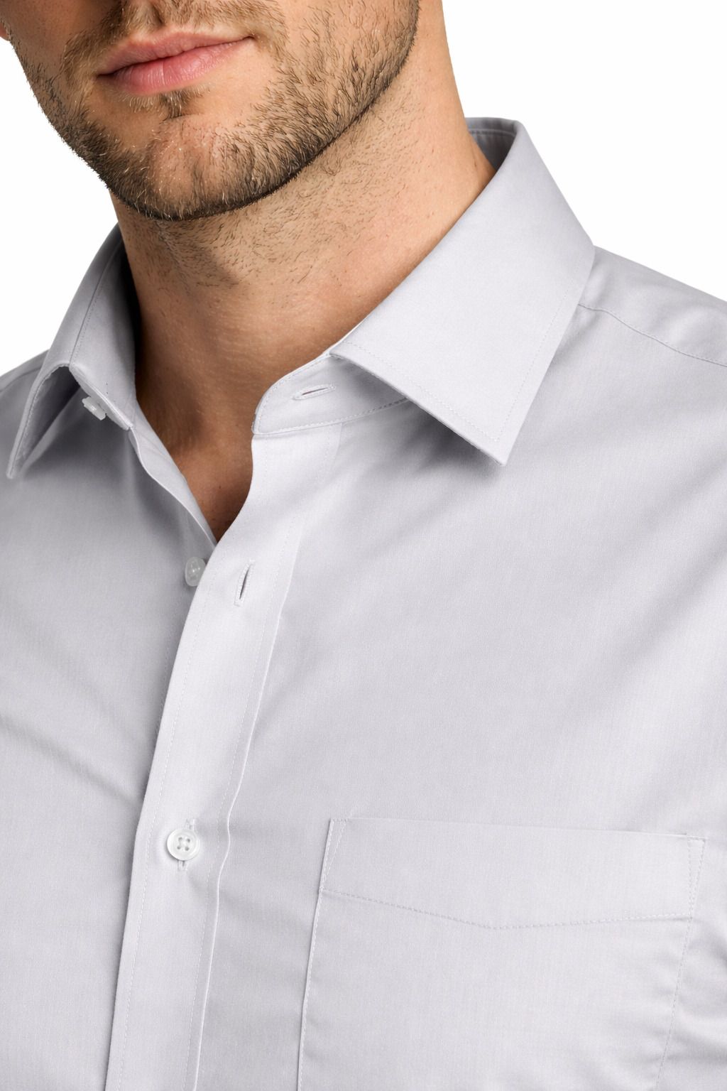 Henshika Men Solid Casual Full Sleeve Shirt – Grey - View 4
