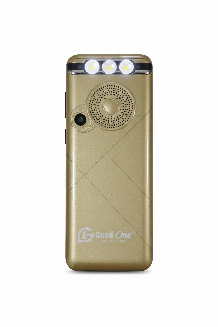 Good One Bullet 2G Dual SIM Keypad Mobile Phone with 2500mAh Battery & Loud Speaker (Gold) Dreams Gadgets 2