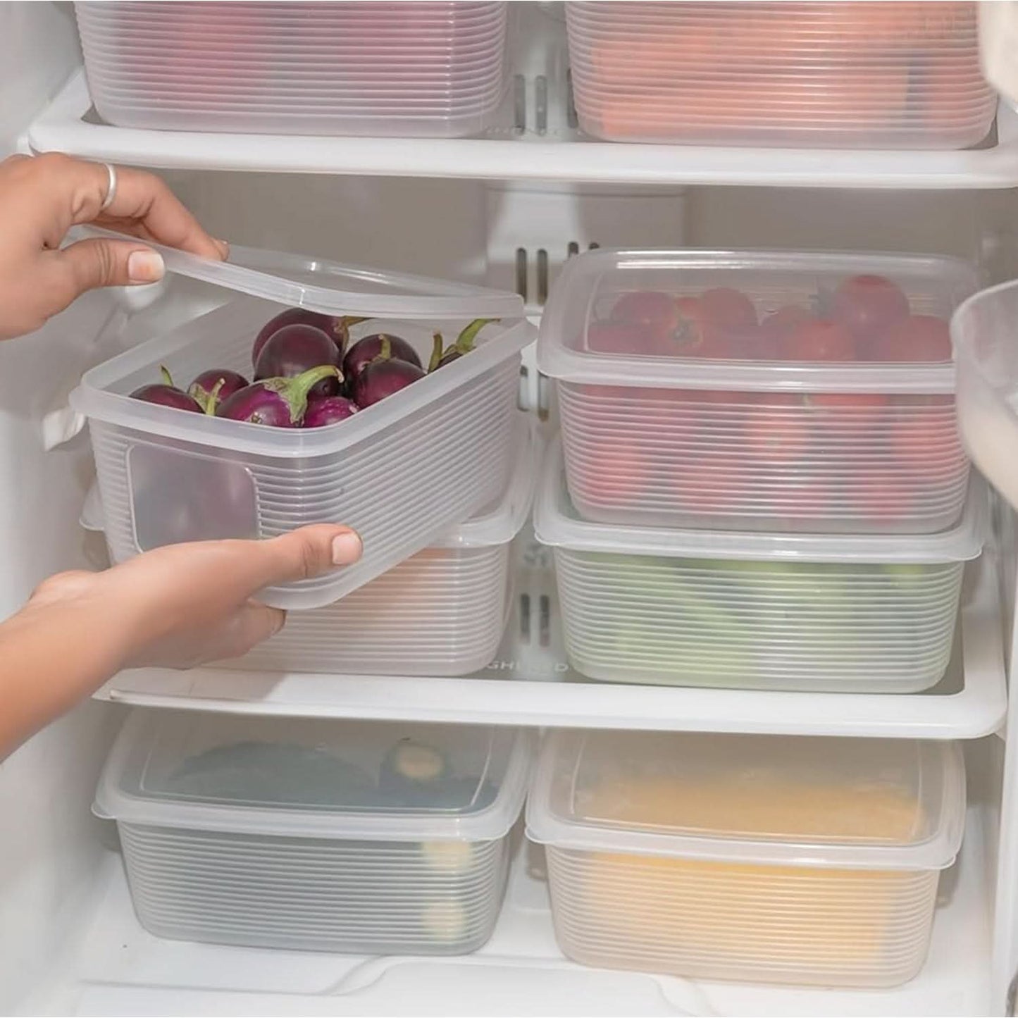 6 Pcs Multipurpose Plastic Food Storage Container Set