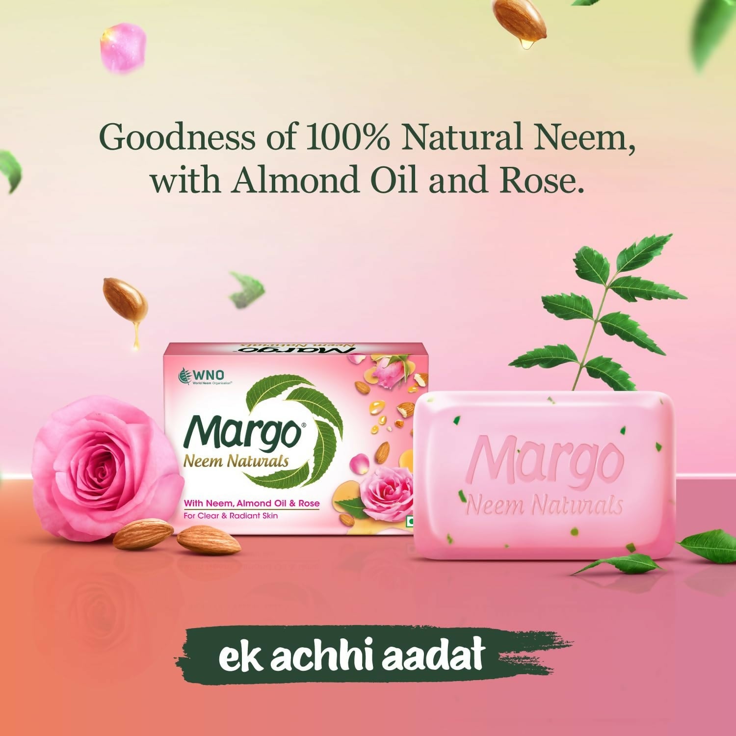 MARGO SOAP NN ROSE 4U *100g +1U FREE HALFPE CREATION