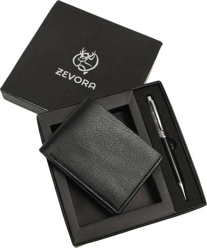 ZEVORA Travel Genuine Leather Wallet (3 Card Slots) - HalfPe