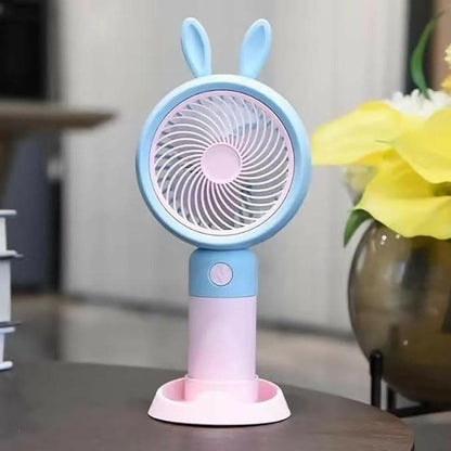 Mini Portable Fan, Powerful Dual Motors Personal Small Handheld with Base (Turbo Fan) - HalfPe