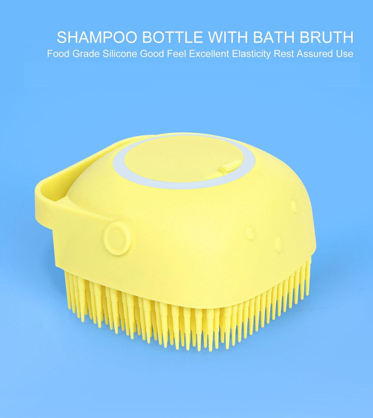 Silicone Massage Bath Body Brush With Shampoo Dispenser HP DD