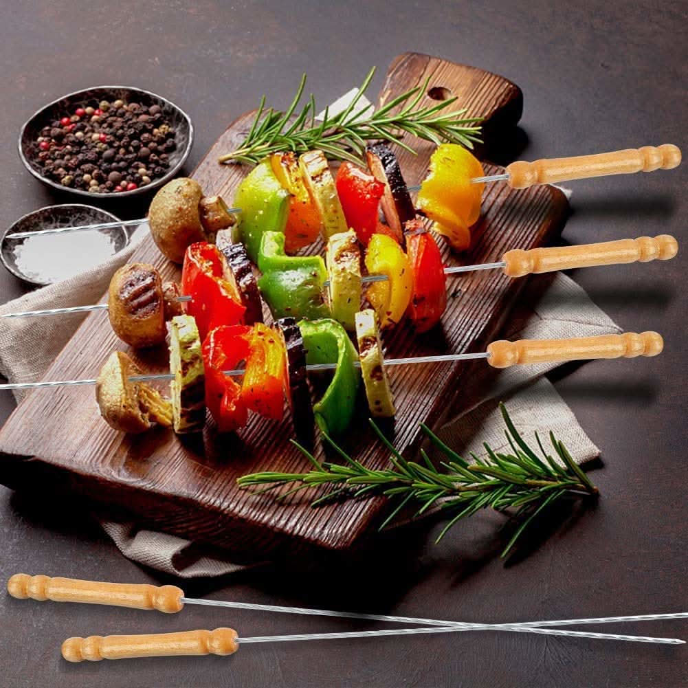 2224 Bbq Tandoor Skewers Grill Sticks For Barbecue (Pack Of 12) HP DD