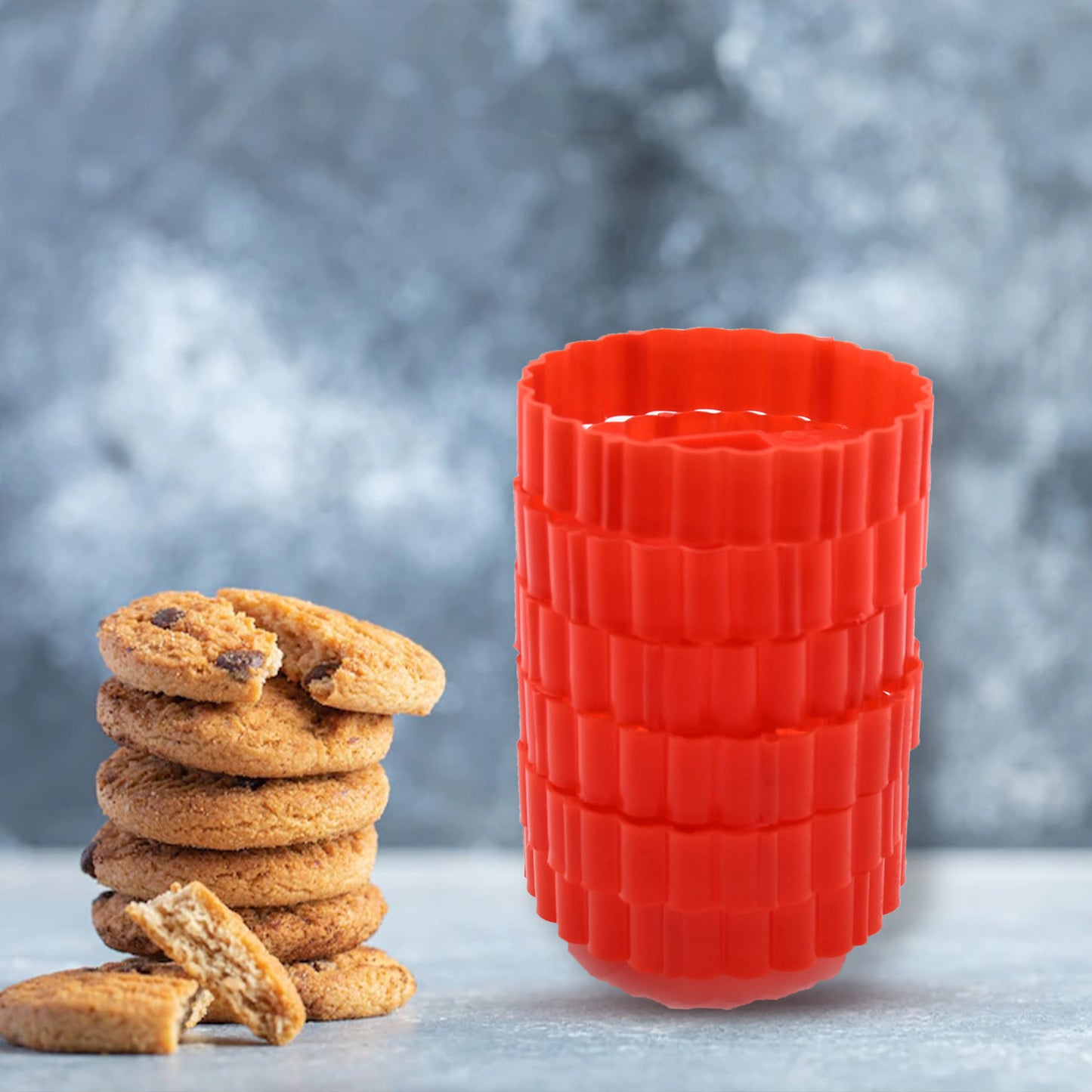 Cookie Cutters Set Plastic Easter Biscuit Cutting Tool For Diy Cake Decoration Fondant Biscuit Cookie Pastry Sandwich (6 Pc Set )