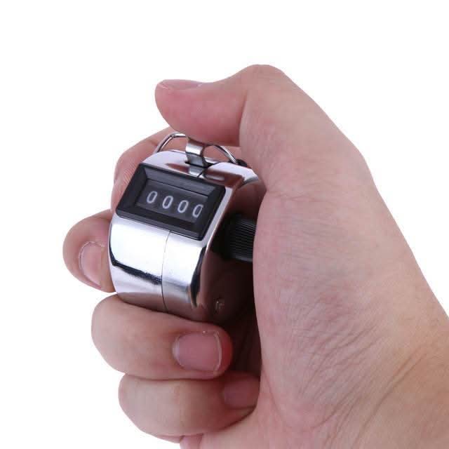 4 Digits Hand Held Tally Counter Numbers Clicker HP DD