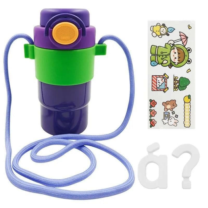 Wk-KB2 Kids Vacuum Water Bottle 500 ML(Purple) - HalfPe