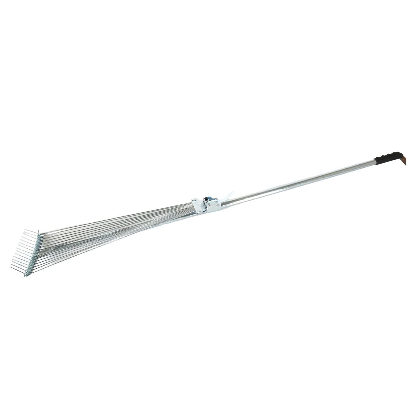 Durable Telescopic Garden Rake Stainless Steel with Adjustable Claws
