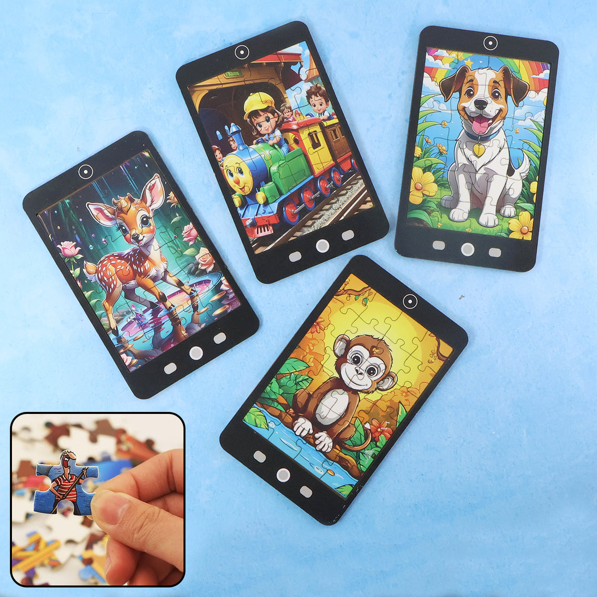 Kids Mini Cartoon Jigsaw Puzzle  1 Pc Mix Design