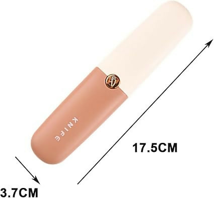 2-in-1 Stainless Steel Portable Kitchen Knife & Peeler Multi-Functional Fruit & Vegetable Peeling Tool with Safety Cover for Home, Travel & Outdoor Use