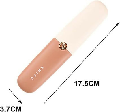 2-in-1 Stainless Steel Portable Kitchen Knife & Peeler Multi-Functional Fruit & Vegetable Peeling Tool with Safety Cover for Home, Travel & Outdoor Use