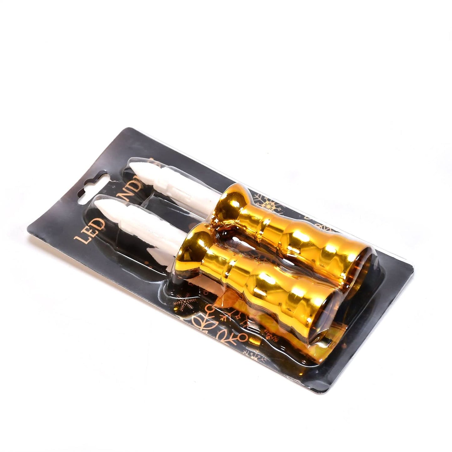 2pcs LED Flameless Candle Lights for Indoor, Wedding & Party Decor