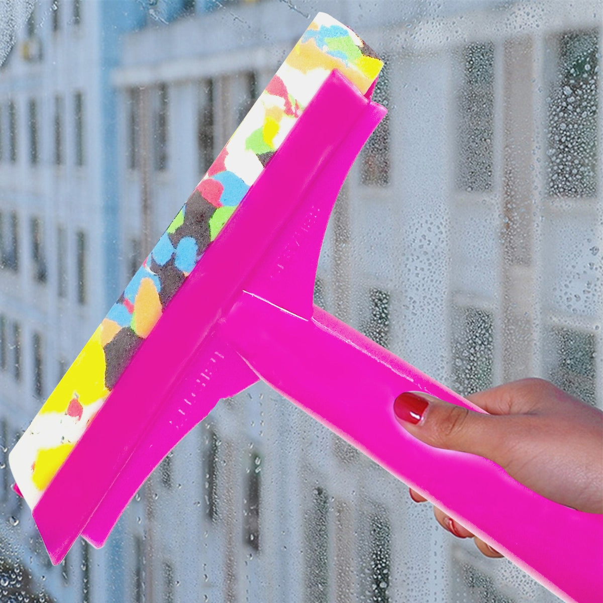 Premium Quality Foam Plastic Handle Bathroom Floor Cleaning Wiper HP DD