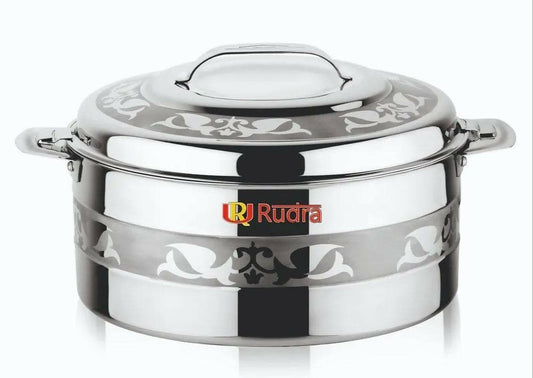 Rudra Reeyo Super Blast Super Stainless Steel Insulated Casserole (Multiple Sizes) - HalfPe