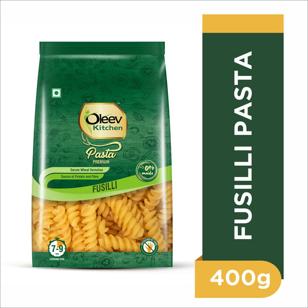 Oleev Kitchen Premium Durum Wheat Semolina Pasta – 400 g HalfPe - FW -TPT