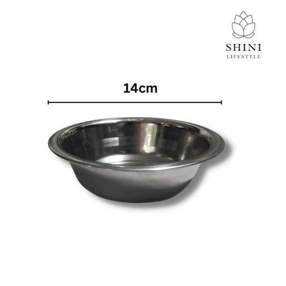 Shini lifestyle Stainless-steel Vegetable Bowl/ Soup Bowl (Pack of 4) - HalfPe