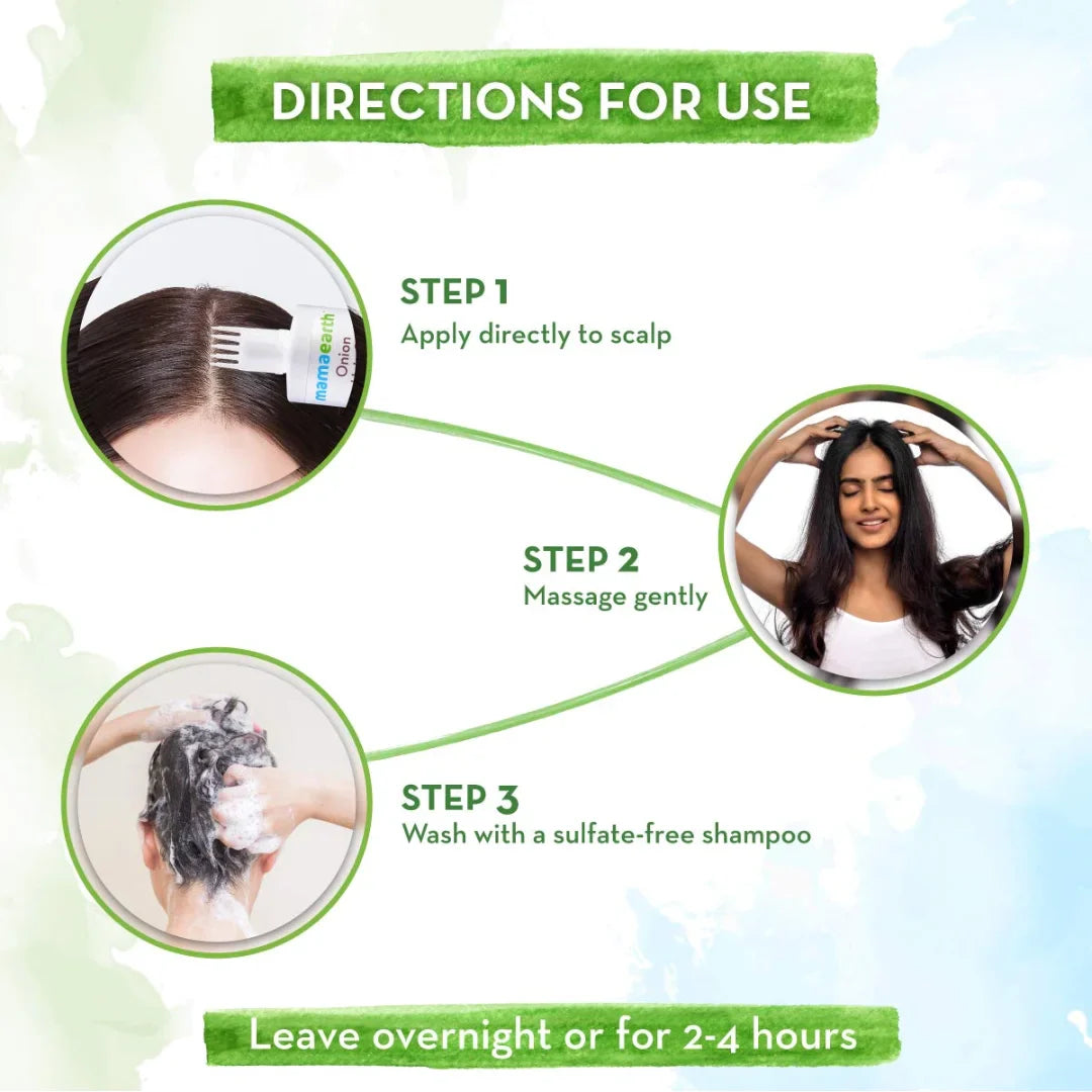 Mamaearth Onion Hair Oil For Hair Growth With Onion & Redensyl For Hair Fall Control - 250Ml