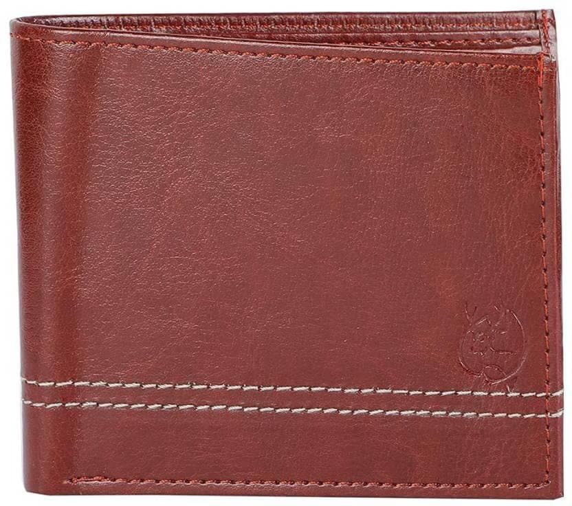 ZEVORA Men & Women Casual Brown Artificial Leather Wallet - Mini (3 Card Slots) - HalfPe