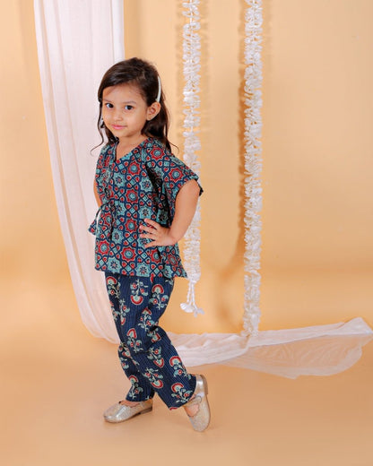 Midnight Blues Girls Kaftan Set - KES-SN-MBK-0-6