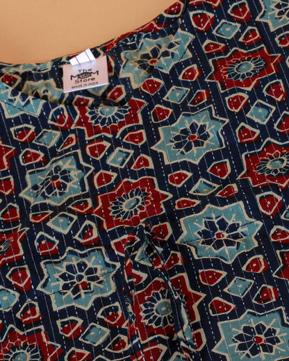 Midnight Blues Girls Kaftan Set - KES-SN-MBK-0-6