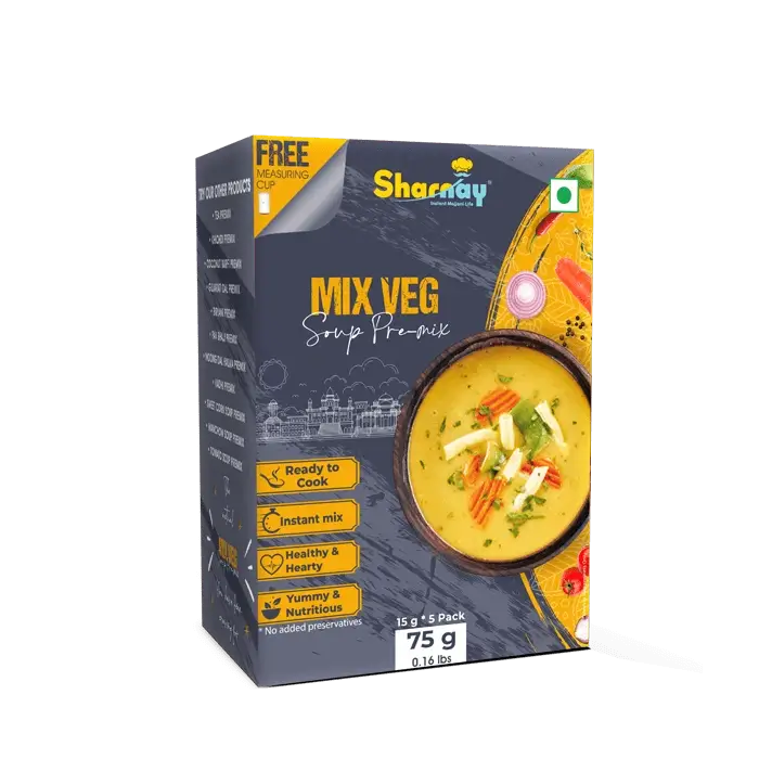 Sharnay Ready To Cook Instant mix veg soup premix (pack of 2)