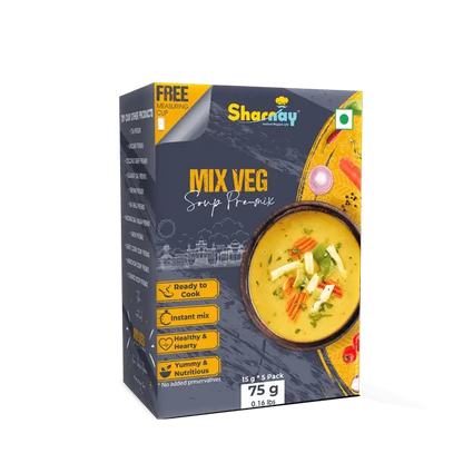 Sharnay Ready To Cook Instant mix veg soup premix (pack of 2)