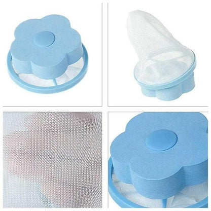 Washing Machine Floating Lint Mesh (Blue) | set of 2 - HalfPe