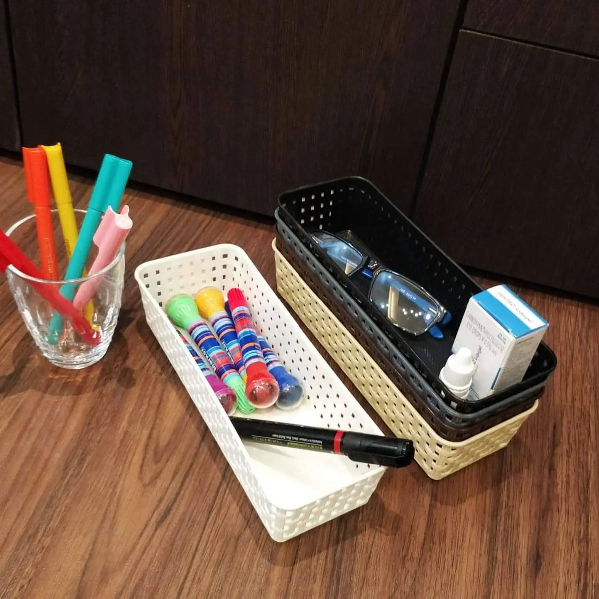 Multipurpose Plastic Organizer Trays for Home & Office (6 Pcs) HP DD