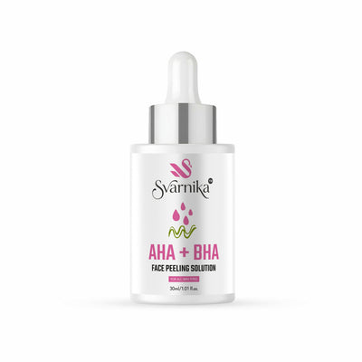 SVARNIKA AHA + BHA Face Peeling Solution Serum for Skin Texture Improvement & Dead Skin Removal (30 ml) Svarnika