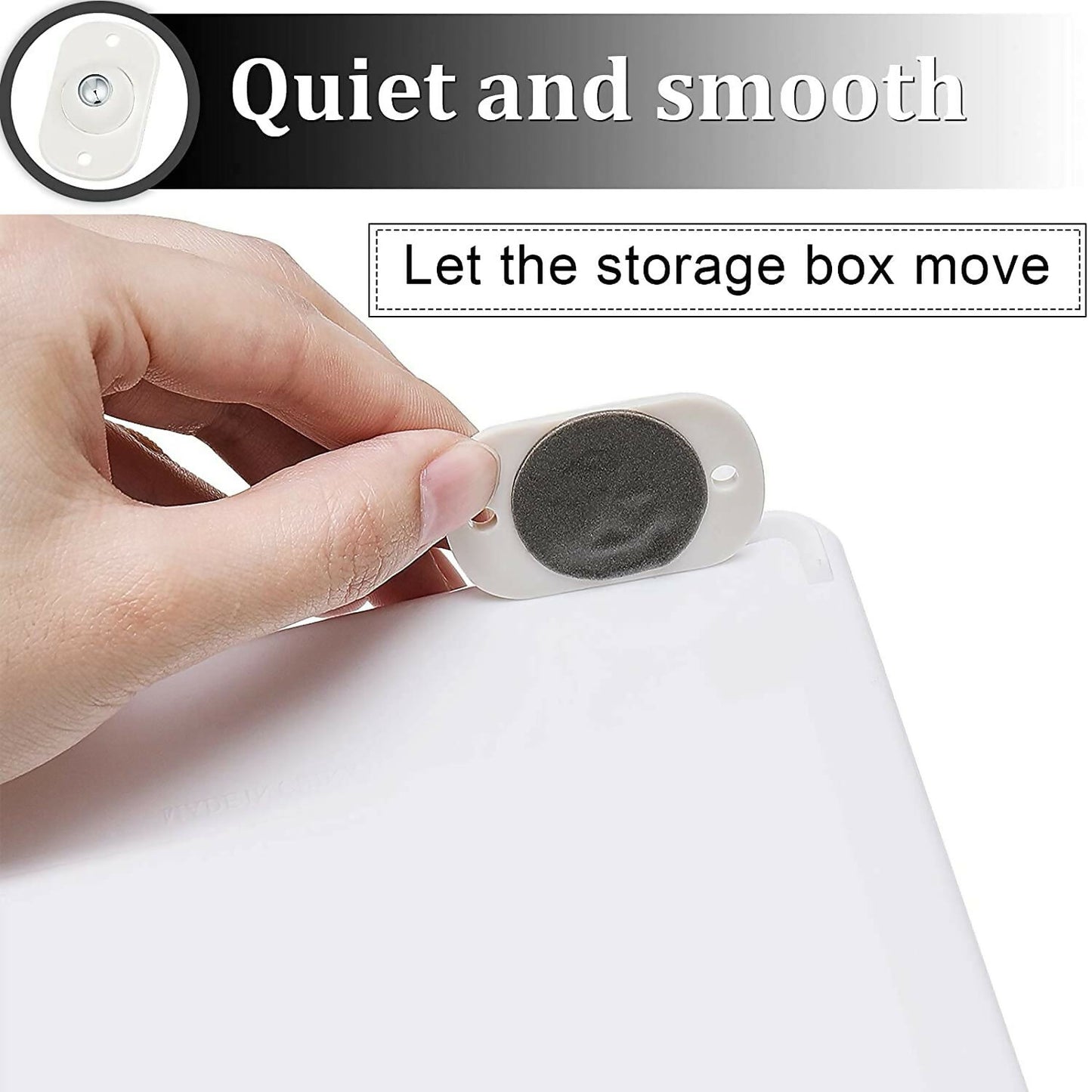 4Pcs Self-Adhesive Mini Swivel Caster Wheels 360° Rotating Universal Wheels for Storage Boxes, Drawers & Furniture Easy Stick-On Rollers for Smooth Movement