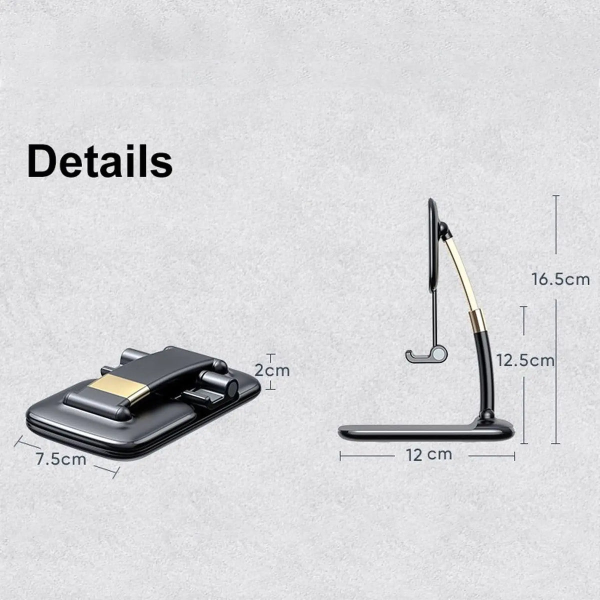 Foldable Universal Phone Stand – Adjustable Desk Holder for All Devices HP DD