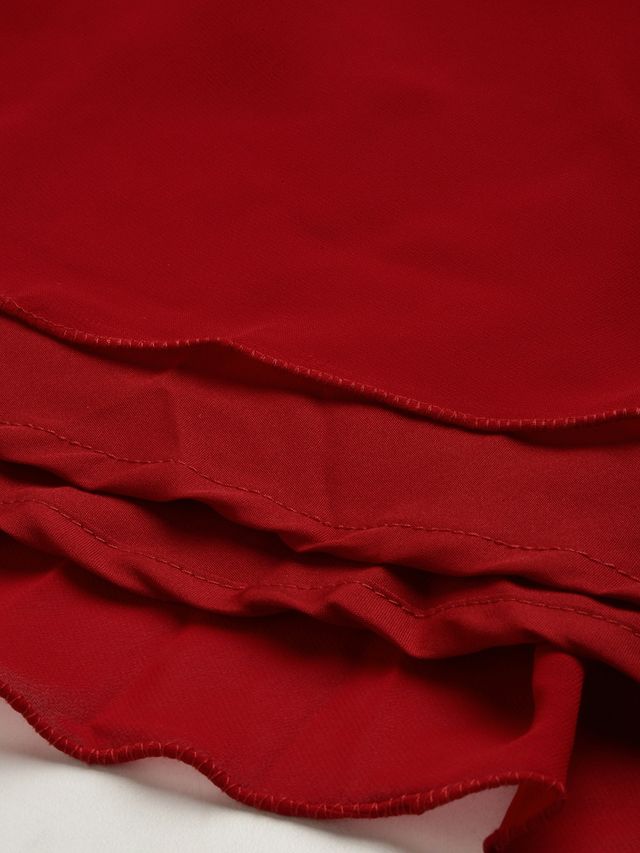 Bollywood Vogue Ready To Wear Maroon N Silver Sequins Embroidered Georgette Gown