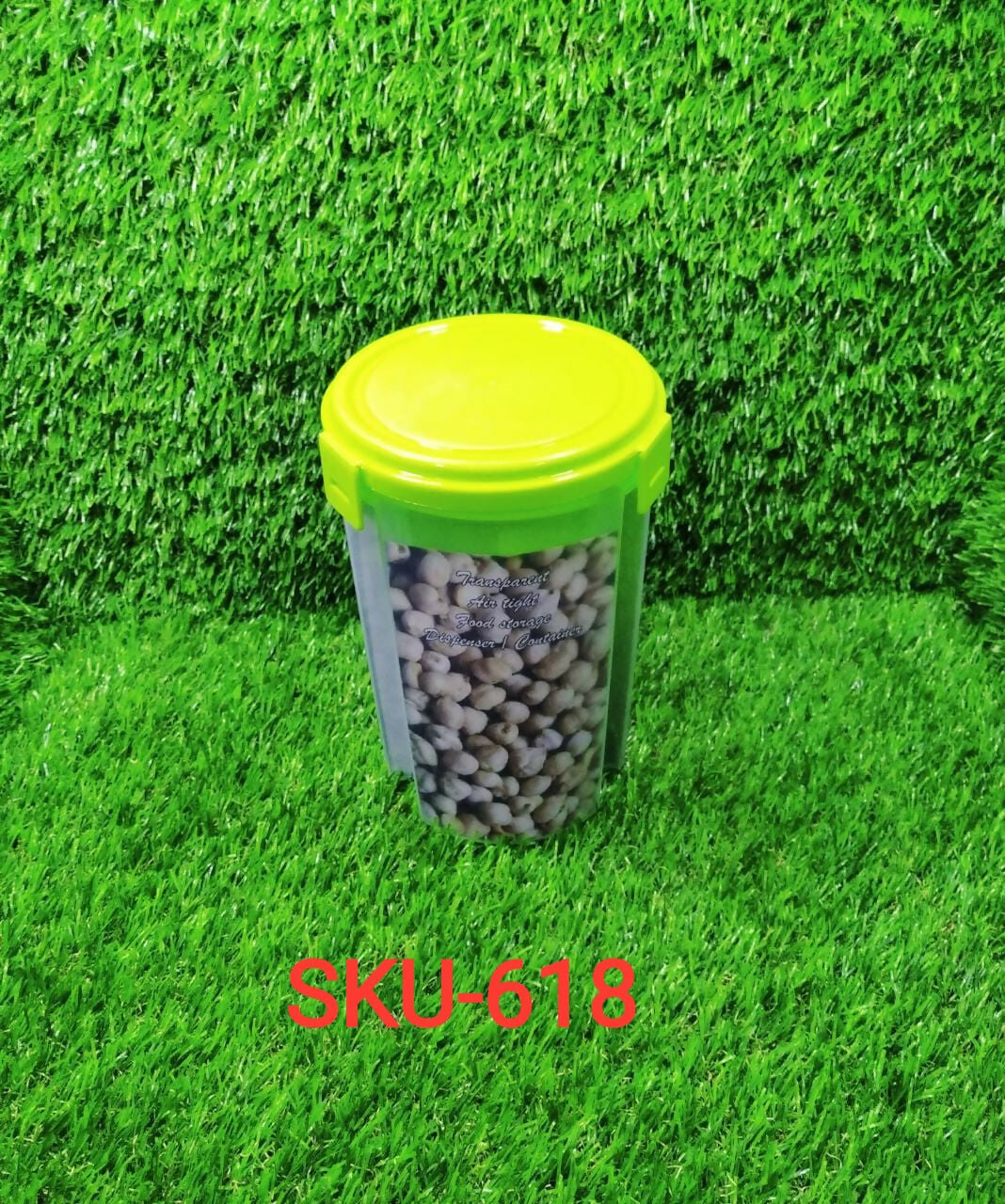 3 in 1 Transparent Air Tight Storage Dispenser Container ABHI Mobiles