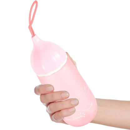 Unique Shape BPA-Free Plastic Water Bottle with Carry Cord – 550ml