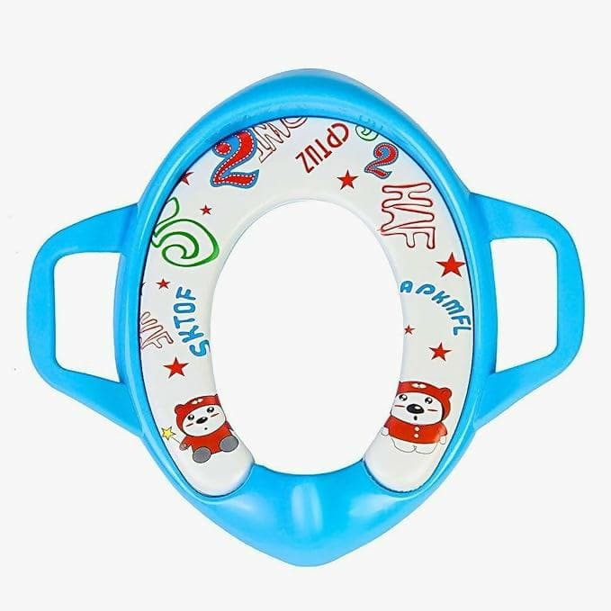 Safe-O-Kid Soft Cushioned Potty Seat Training with Easy Grip Handles for Baby (4-36 Months) - HalfPe