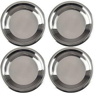 SHINI LIFESTYLE Stainless Steel Atta Parat/Steel parat for kitchen/Parati Paraat (Pack of 4) - HalfPe