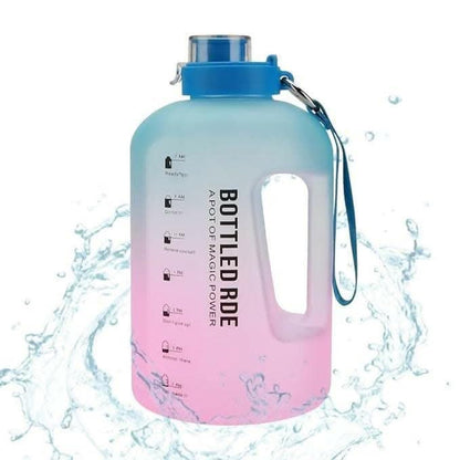 Gallon Water Bottle Bottle with Time Markings | 2200ml - HalfPe