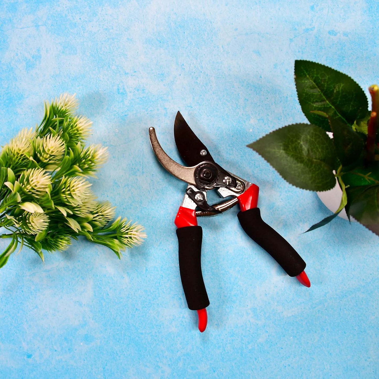 21cm Red Garden Shears – Sharp Cutter Pruner Scissors