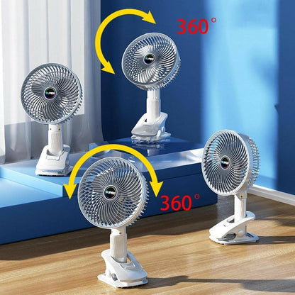 Multifunctional USB Personal Desk Fan for Hiking Home Office - HalfPe